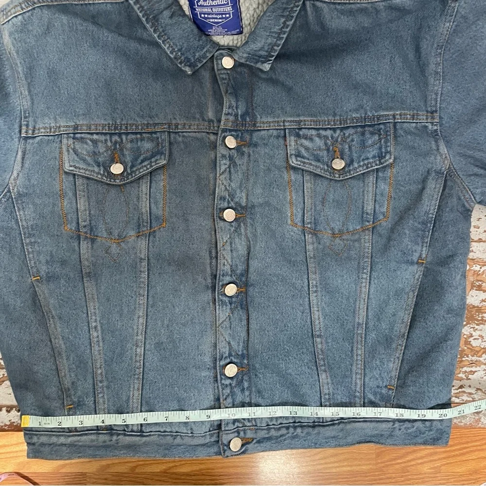 Authentic National Outfitters Vintage Sherpa Denim Jacket